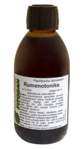 RUMENOTONIKS papildbarība atgremotājiem gremošanas veicināšanai