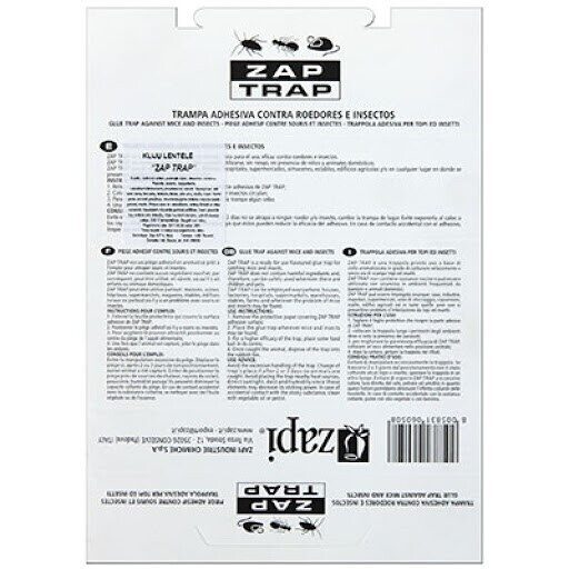 ZAP TRAP līmes plāksnīte pelēm un prusakiem