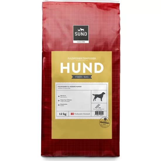 SUND HUND FIBER barība bagāta ar šķiedrvielām pieaugušiem suņiem 