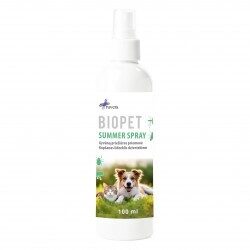 BIOPET SUMMER SPRAY repelents lietošanai uz dzīvnieka